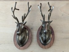 Brass stag head for sale  WORKSOP