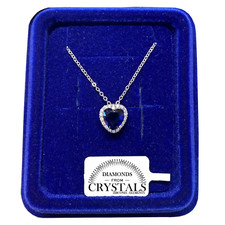 Collana cuore blu usato  Macerata