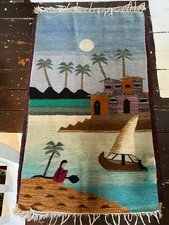 Vintage pictorial handwoven for sale  NEWCASTLE UPON TYNE