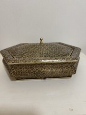 Vintage hexagonal inlaid for sale  BASINGSTOKE