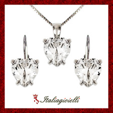 Parure cuore brillante usato  Vicenza