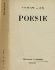 Poesie. giuseppe giusti. usato  Italia