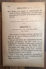 Riccia 1888 regio usato  Italia