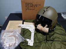 Lindo capacete de piloto genuíno NOS Vietnã APH-5A Gentex grande 1968 comprar usado  Enviando para Brazil