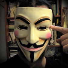 MÁSCARA DE FIBRA DE VIDRO sólida V para VENDETTA com alças ajustáveis e removíveis COSPLAY comprar usado  Enviando para Brazil