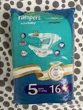 Vintage Pieluchy Pieluchy Couche Pampers Baby Dry Active Baby Rozmiar 5 na sprzedaż  PL