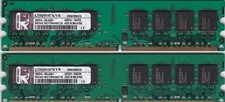Kit de memória RAM desktop 2GB 2x1GB PC2 5300 DDR2-667 KVR667D2N5/1G KINGSTON ELPIDA comprar usado  Enviando para Brazil