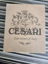 Caixa de vinho italiana de madeira Cesari com alça de tampa de fechamento vinho fino 12"Lx10.25"Wx3.5"H comprar usado  Enviando para Brazil