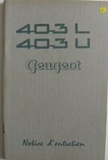 Entretien peugeot 403 d'occasion  France