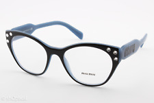 Armações de óculos femininas Miu Miu VMU02R 103-1O1 preto quadrado aro completo 52mm comprar usado  Enviando para Brazil