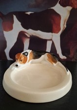 Uma rara bandeja de pinos Royal Worcester por Doris Lindner. Foxhound reclinado de caça à raposa. comprar usado  Enviando para Brazil