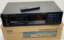 Antigo Onkyo TA-2200 Deck de Fita Cassete Estéreo 2 Cabeças Tipo I, CrO2, Metal com Controle Remoto comprar usado  Enviando para Brazil