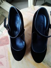Chaussures noires daim d'occasion  Paris XIII