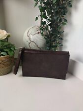 Pochette cuir marron d'occasion  Saâcy-sur-Marne