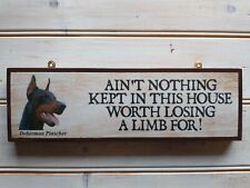 Doberman sign dog for sale  WISBECH
