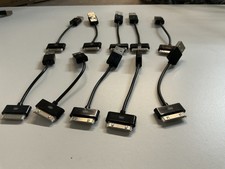 Pacote com 10 cabos de dados de carregamento USB preto 30 pinos para iPad 1/2/3, iPod, Nano comprar usado  Enviando para Brazil