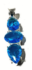 Blautopas edelstein 925 gebraucht kaufen  Hannover