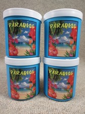 Lote de 4 refrigeradores congeláveis vintage Lifoam refrigerador de bebidas Koozie Paradise, usado comprar usado  Enviando para Brazil