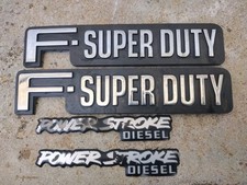 92-97 Ford F Super Duty emblema para-lama dianteiro F2TB-16B114-KA OEM A17 curso de força  comprar usado  Enviando para Brazil