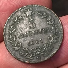 5 centesimi 1861 usato  San Martino Buon Albergo