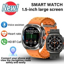 Smartwatch 7 Ultra Smartwatch Digital Bluetooth Chamada AMOLED Fitness Gym Presente comprar usado  Enviando para Brazil