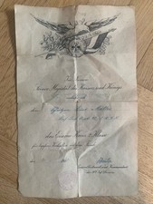 Schmuckurkunde eisernes kreuz gebraucht kaufen  Rommerskirchen
