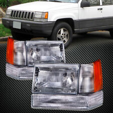 Conjunto de faróis para motorista e passageiro Jeep Grand Cherokee 1993-1996 comprar usado  Enviando para Brazil