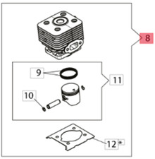 Cilindro con pistone usato  Supersano