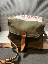 Usado, Bolsa de ombro vintage francesa militar de lona munição/explosivos com alça final dos anos 1950 comprar usado Usado, Bolsa de ombro vintage francesa militar de lona munição/explosivos com alça final dos anos 1950 comprar usado  Enviando para Brazil