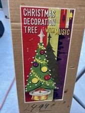1960's 29" Música Árvore de Natal Decoração "Jingle Bells" Raro Não Toca, usado comprar usado  Enviando para Brazil