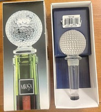Usado, Mikasa Tee Time bola de golfe vinho licor garrafa rolha Áustria cristal chumbo com caixa comprar usado  Enviando para Brazil