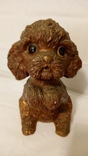 BEZERRO DE CERÂMICA RARO VINTAGE MCM HETRICK.  9" CERÂMICA SHIH TZU FILHOTE BRONZE DOURADO comprar usado  Enviando para Brazil