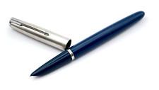 CANETA TINTEIRO AEROMÉTRICA PARKER 51 EM AZUL-PETRÓLEO MAIS ESCURO 14K MÉDIA NOVA NA CAIXA Fabricada nos EUA comprar usado  Enviando para Brazil
