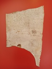 Pergamena manoscritta xvii usato  Portici