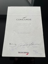 concorde flight certificate for sale  SUTTON COLDFIELD