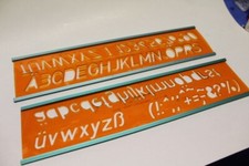 Schriftschablone abc zahlen gebraucht kaufen  Eitorf