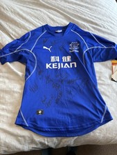 Signed everton shirt for sale  LONDON