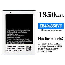 Do Samsung Galaxy Ace Wewnętrzna bateria EB494358VU 1350 mAh S5830 S5660 GT-B7510, używany na sprzedaż  Wysyłka do Poland