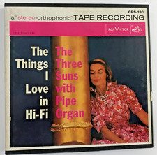 2-Track Inline 7-1/2ips  Things I Love In Hi-Fi Three Suns Pipe Organ Reel Tape comprar usado  Enviando para Brazil