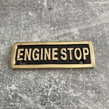 Brass engine stop for sale  ASHFORD