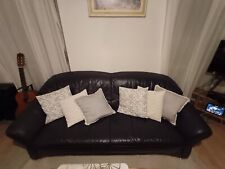 Dunkelblaues leder sofa gebraucht kaufen  Mallersdorf-Pfaffenberg