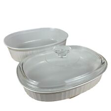 Caçarola Corning Ware branca francesa F 2 B 2,8 litros, tampa pirex e F-6-B 1,8 comprar usado  Enviando para Brazil
