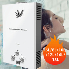 VEVOR 6L/8L/10L/12L Chauffe-Eau Instantané à Gaz Butane avec Douche INOX na sprzedaż  Wysyłka do Poland