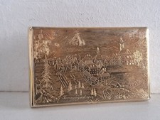 Estojo de prato coberto 800 prata banhado a ouro Linz Um 1920 tampa com vista V.Tamsweg comprar usado  Enviando para Brazil