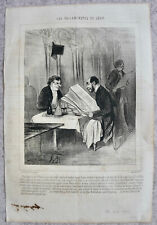 Daumier lithographie originale d'occasion  Sainte-Suzanne