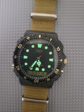 Relógio masculino Casio AQ-100W Ana-Dig. Nova bateria e pulseira Maratac! Japão!! comprar usado Relógio masculino Casio AQ-100W Ana-Dig. Nova bateria e pulseira Maratac! Japão!! comprar usado  Enviando para Brazil