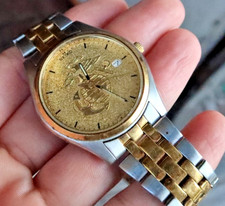 RARO Vintage Seiko Relógio de Pulso Masculino Corpo de Fuzileiros Navais Militar Data 7N43-9048, usado comprar usado  Enviando para Brazil