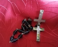 Reliquienkreuz mit Reliquie von Stanislaw Kostka und 10er Rosenkranz na sprzedaż  Wysyłka do Poland