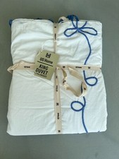 Conjunto de capa de edredom bordada Urban Outfitters Lacey Bows. Duplo. RRP £89 comprar usado  Enviando para Brazil
