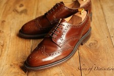 Sapatos masculinos Loake Shoemaker Hoxton couro marrom Derby Brogue Reino Unido 8 F EUA 9 UE 42 comprar usado  Enviando para Brazil
